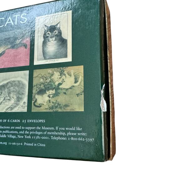 Metropolitan Museum of Art CATS Art Print Cards Blank Envelopes 11/24 LEFT 2003 - Picture 4 of 14